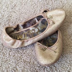 Sam Edelman Sparkle Glitter Flats Size 6